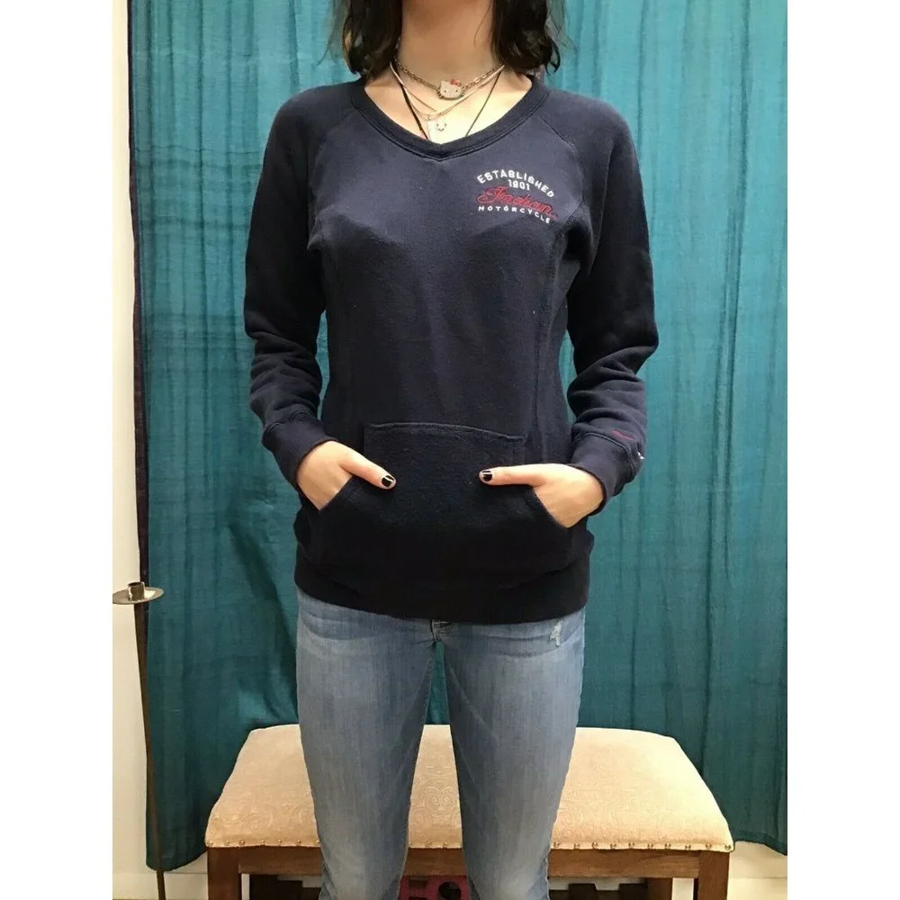Indian Motorcycle Navy Sweatshirt - Picture 4 of 6